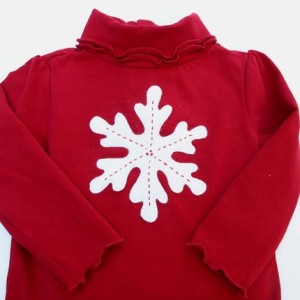Red Snapsuit Snowflake