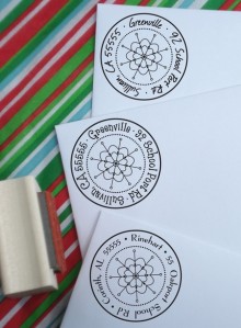 Snowflake Address Stamp